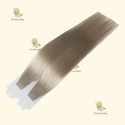 Echt menselijk haar dubbel getrokken band in haarverlenging Ash blonde Russische naadloze band