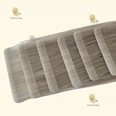 Echt menselijk haar dubbel getrokken band in haarverlenging Ash blonde Russische naadloze band