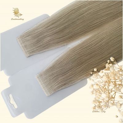 Echt menselijk haar dubbel getrokken band in haarverlenging Ash blonde Russische naadloze band