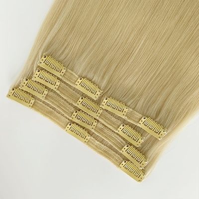 Haarverlenging Dubbel getrokken Echte Raw Virgin Natuurlijke Remy Mensenhaar 20 inch Braziliaans