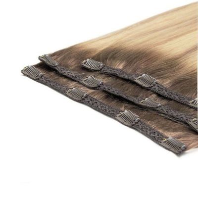 Producten Dubbel getrokken Clip in Hair Extensions CH-24256 Muti-Color Afro Kinky Curly