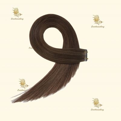 Populaire balayage kleuren dubbele getrokken echte menselijk haar band extensies van rechte stijl