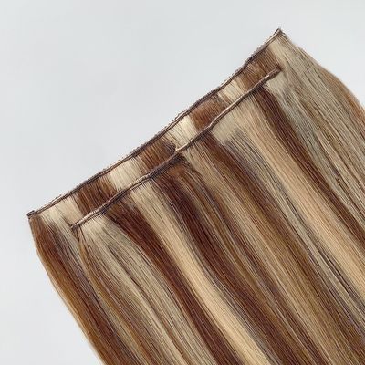 100% Braziliaanse Remy Clip in Hair Extension Straight Style Blonde Russische Maagd Mensenhaar