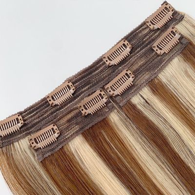 100g/pc 20 inch hoogste graad 13A dubbel getrokken clip in haarverlenging voor blanke vrouwen