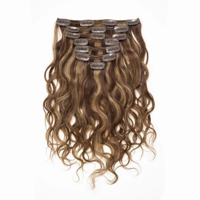 Mensenhaar type Braziliaanse haar kant Clip in haarverlengingen CH-24256