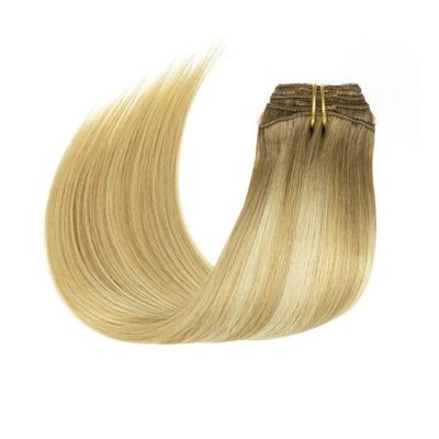 100 g/pc Human Remy Double Drawn Lace Clip in Hair Extension Braziliaanse haarclip