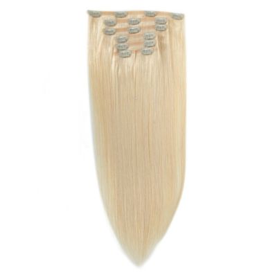 100 g/pc Human Remy Double Drawn Lace Clip in Hair Extension Braziliaanse haarclip