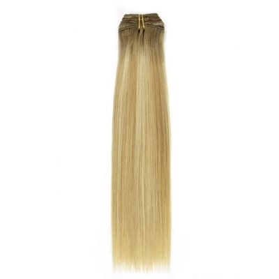 100 g/pc Human Remy Double Drawn Lace Clip in Hair Extension Braziliaanse haarclip