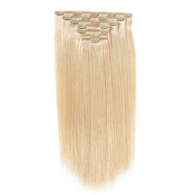 100 g/pc Human Remy Double Drawn Lace Clip in Hair Extension Braziliaanse haarclip