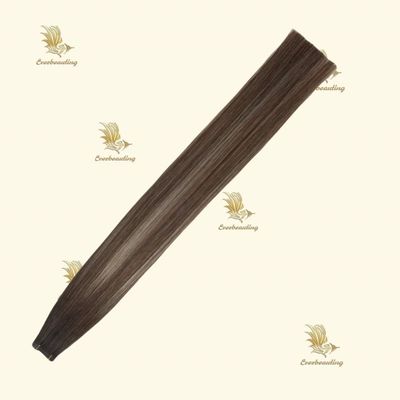 Onzichtbare band Dubbel getrokken nagelhuid Aligned Balayage Kleur Remy Maagd haar extensies