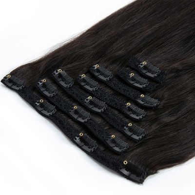 Remy haarclip in haarverlenging Clip-Ins Cliphair-231013 met materialen