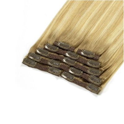 Volledig hoofd dubbel geweven clip in Remy Human Hair Extension Package Bruto gewicht 0,300kg