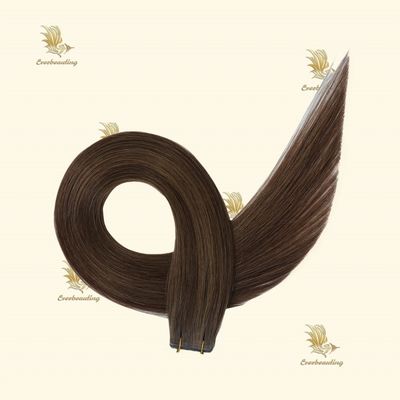Natuurlijke nagellak Balayage Kleur Onzichtbare band Haarverlenging 7,5 x 70 cm Bruto gewicht