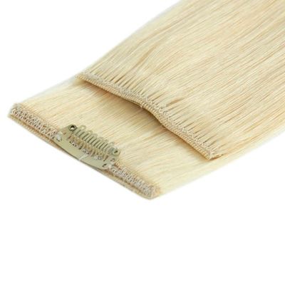13A Dubbel getrokken blonde kleurenclip in haar met menselijk haar Pakket Bruto gewicht 0,300 kg