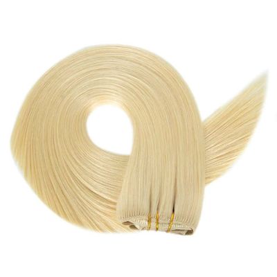 13A Dubbel getrokken blonde kleurenclip in haar met menselijk haar Pakket Bruto gewicht 0,300 kg