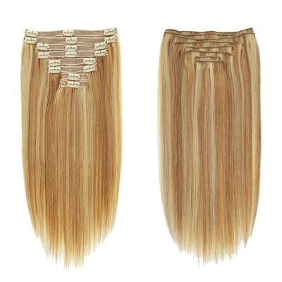Bodywave Textuur Clip in Hair Extensions 100% Mensenhaar Dubbel getrokken Cuticle Aligned