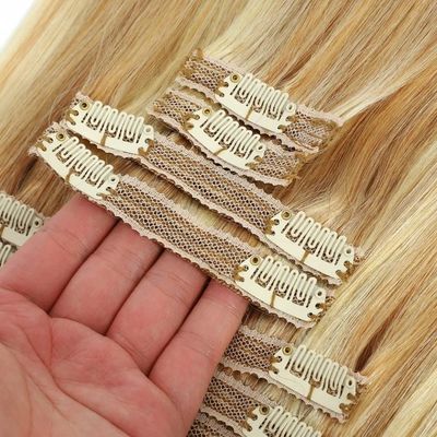Bodywave Textuur Clip in Hair Extensions 100% Mensenhaar Dubbel getrokken Cuticle Aligned