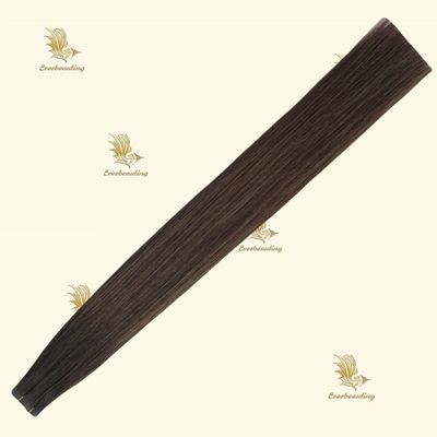 Dubbel getrokken remy haarband in haarverlengingen rechte/bodywave textuur tape-240428
