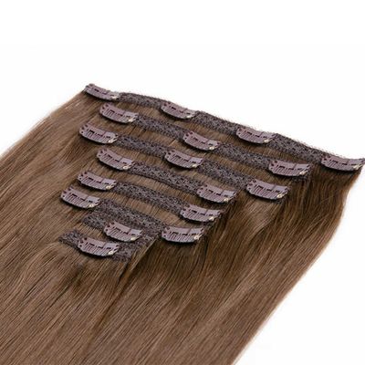 100% Russisch menselijk Remy haar clip Ins Bodywave textuur bij Virgin Human Hair Extension