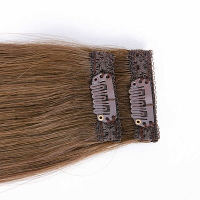 100% Russisch menselijk Remy haar clip Ins Bodywave textuur bij Virgin Human Hair Extension