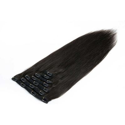 Rechte 18 inch en 20 inch Raw Indian Hair Clip in Hair Extension Style Rechte