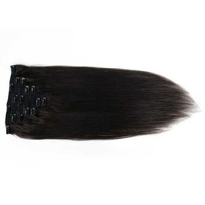 Rechte 18 inch en 20 inch Raw Indian Hair Clip in Hair Extension Style Rechte