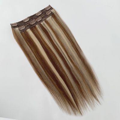 Rechte 18 inch en 20 inch Raw Indian Hair Clip in Hair Extension Style Rechte