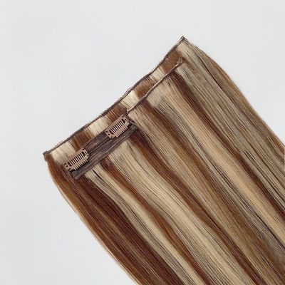 Hoogwaardig haar 20 inch lichte kleur remy menselijk haar clip ins extensies leverancier kleurbaar