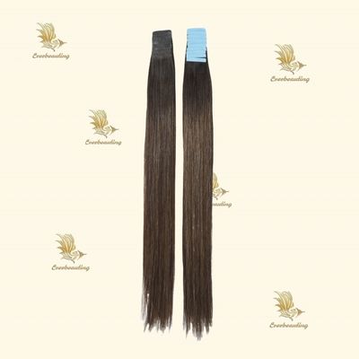 22 inch bruine band in haarverlengstukken Stick Pre-Bonded Type voor onzichtbaar band ontwerp
