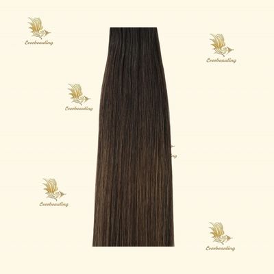 22 inch bruine band in haarverlengstukken Stick Pre-Bonded Type voor onzichtbaar band ontwerp