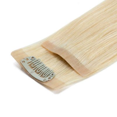 Dikke punt onzichtbare PU ruwe blonde naadloze clip in haarverlengingen aangepast verzoek