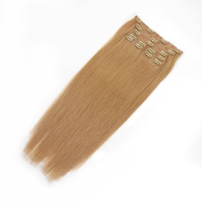 Dikke punt onzichtbare PU ruwe blonde naadloze clip in haarverlengingen aangepast verzoek