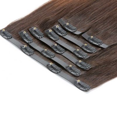 Naadloze clip haar PU haar Indiase clip in haarverlenging zonder greep en geen verwerping