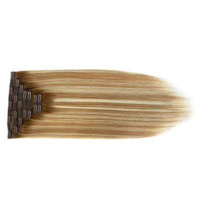 50.00cm * 8.00cm * 3.00cm Pakketgrootte Muti-Kleur Echt menselijk haar Clip in extensies