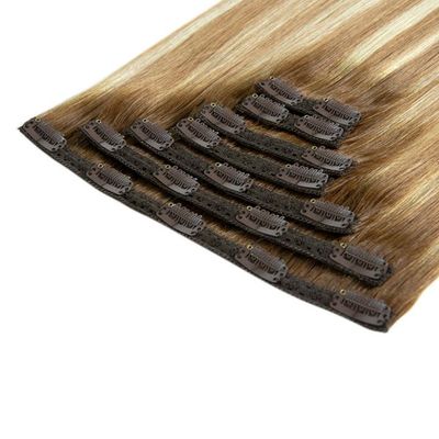 50.00cm * 8.00cm * 3.00cm Pakketgrootte Muti-Kleur Echt menselijk haar Clip in extensies