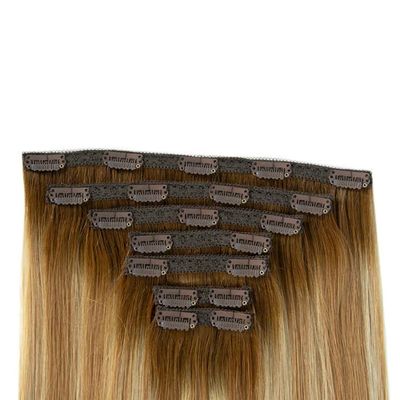 50.00cm * 8.00cm * 3.00cm Pakketgrootte Muti-Kleur Echt menselijk haar Clip in extensies