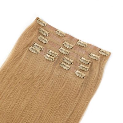 Levering Onverwerkte naadloze PU huid weft clip in haarverlenging Geen verwerping Geen verwarring