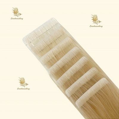 Onzichtbare haarverlengingen dubbel getrokken blond Europees Russisch menselijk haar Geen verwarring
