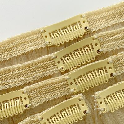 Clip in Hair Extensions Mensenhaar Zilkige Rechte Pre-Bonded Style Aanvankelijke betaling