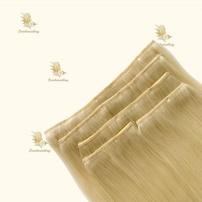 Clip in Hair Extension 100% menselijk haar zijdeachtig recht veelzijdig en natuurlijk