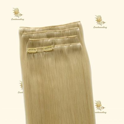 Remy Human Hair Clip Ins Double Drawn Clip op haarverlengingen Pre-Bonded Style Clips