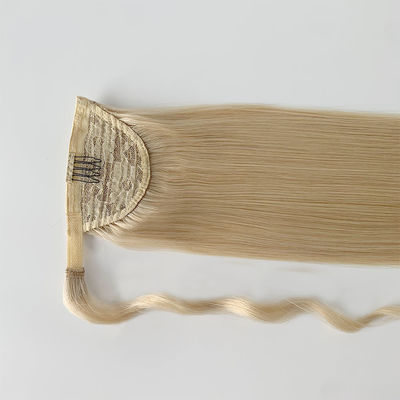 Rechte menselijke haar paardenstaart verlengstuk PE-230829 20 inch Kinky Rechte/Curly paardenstaart