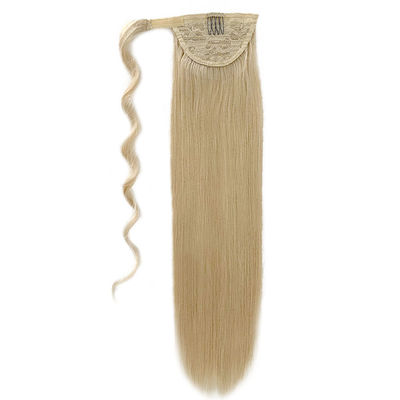 Rechte menselijke haar paardenstaart verlengstuk PE-230829 20 inch Kinky Rechte/Curly paardenstaart