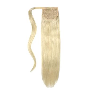 Op maat gemaakte dubbel getrokken rechte blonde maagdelijke nagelhuid uitgerekend menselijk haar paardenstaart