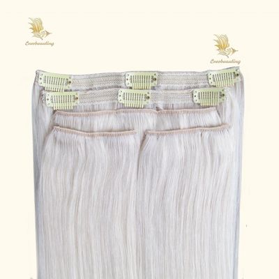 Aanpassing Clip Ins 100% maagdelijk menselijk haar voor blanke vrouwen Pre-Bonded Type Clips