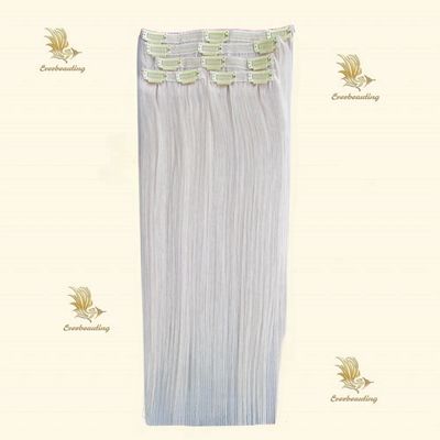 Aanpassing Clip Ins 100% maagdelijk menselijk haar voor blanke vrouwen Pre-Bonded Type Clips