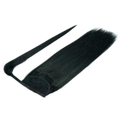 100% menselijk Remy maagdelijk haar paardenstaart haar extensies aanpassing op uw vingers