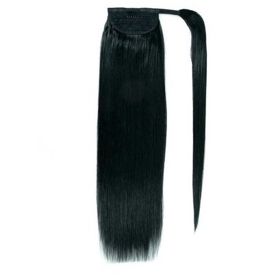 100% menselijk Remy maagdelijk haar paardenstaart haar extensies aanpassing op uw vingers