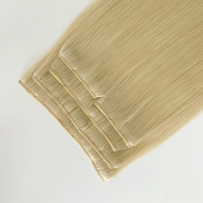 Pakket Bruto Gewicht 0,400 kg Klassiek Clip in Hair Extensions Dubbel getrokken menselijk haar