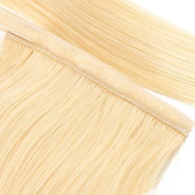 US Customized Human Hair Ponytail Long Straight Hair Piece met Wrap Around Design